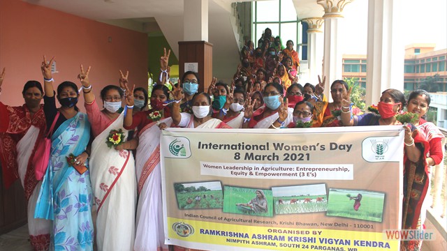 International Women's Day celebrated by RAKVK on 08.03.2021