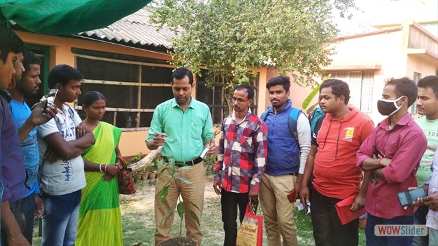 Practical demonstration in STRY programme on Horticulture Nursery