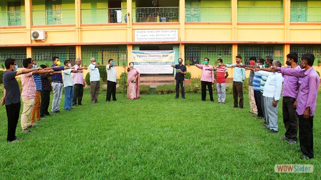 Observance of Vigilance Awareness Week 2020 at RAKVK, Nimpith premises on 27.10.20