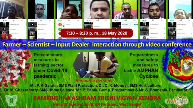 Online awareness programme on preparedness for cyclone Amphan