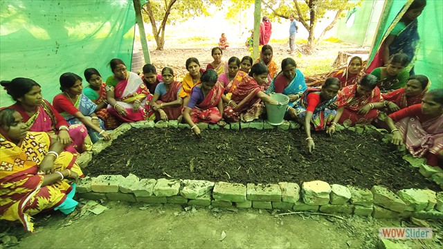 Training on vermicompost production conducted by the plant protection section of RAKVK