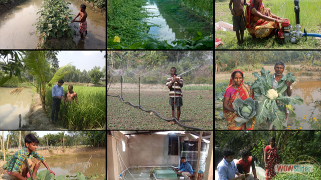 Various Natural Resource Management activities under the project of National Innovations in Climate Resilient Agriculture n(NICRA)