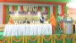 Swami Sadananda Maharaj, Chairman of RAKVK welcoming the dignitaries at the State Oilseed Kisan Mela